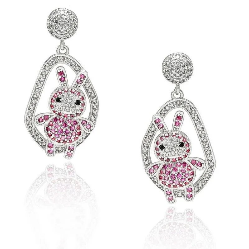 Roztomilé náušničky so zvieratkami zajačika