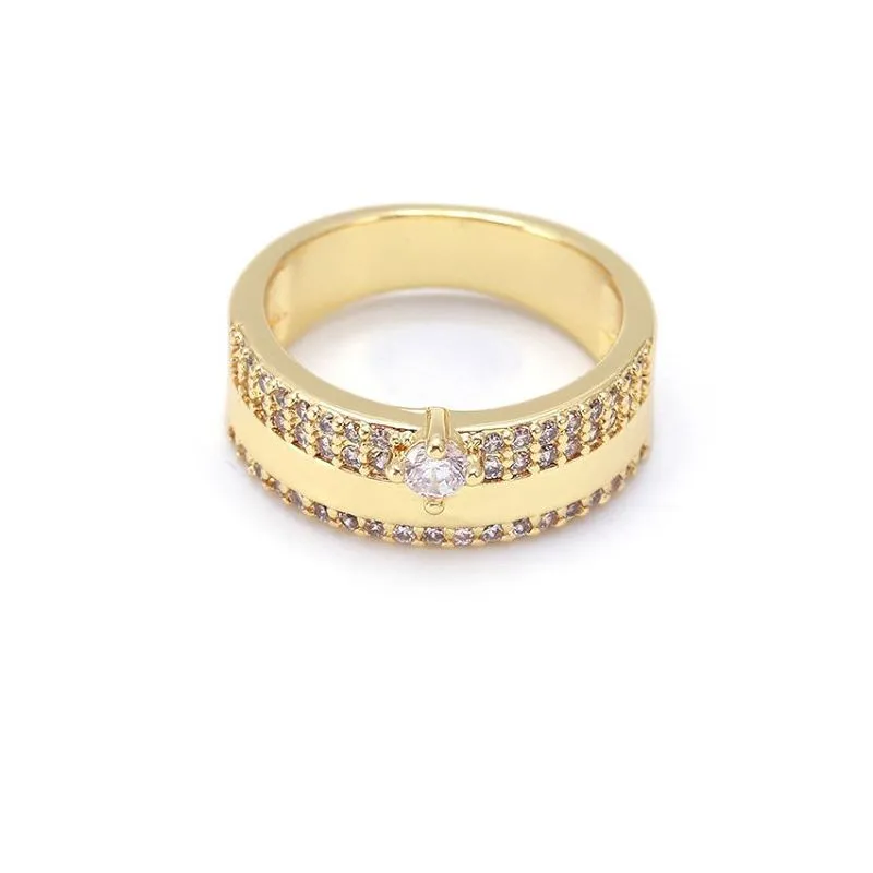 Pozlátený starožitný snubný prsteň