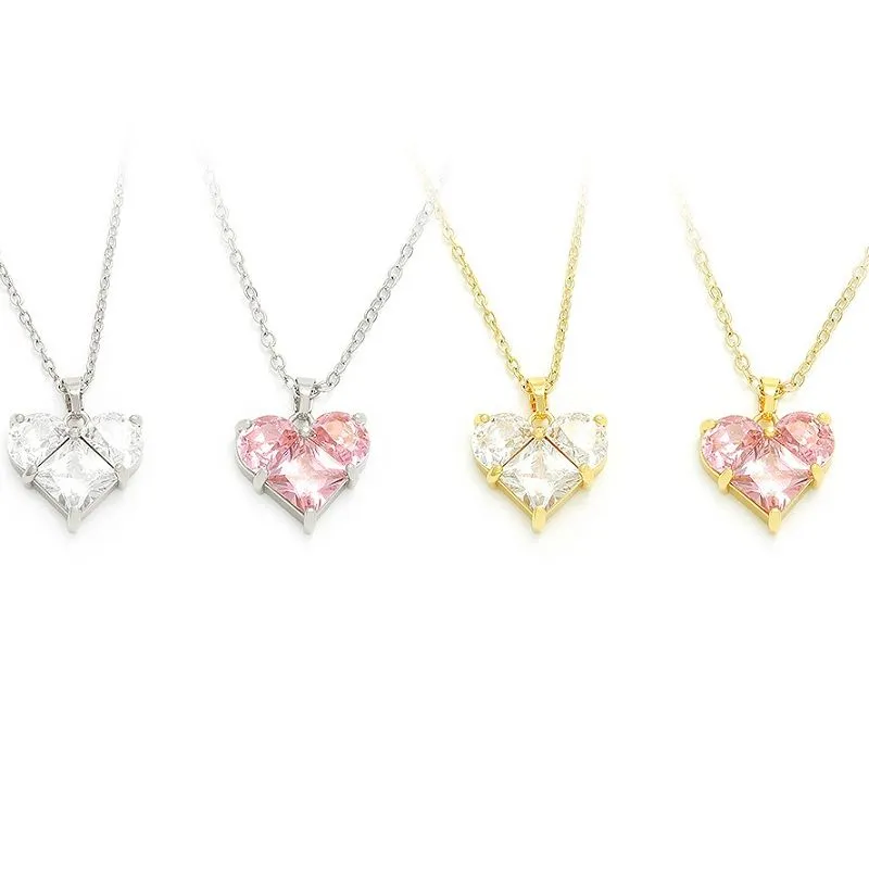 Romantický prívesok srdce pozlátený