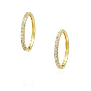 Klasické kruhové náušnice pre dámy