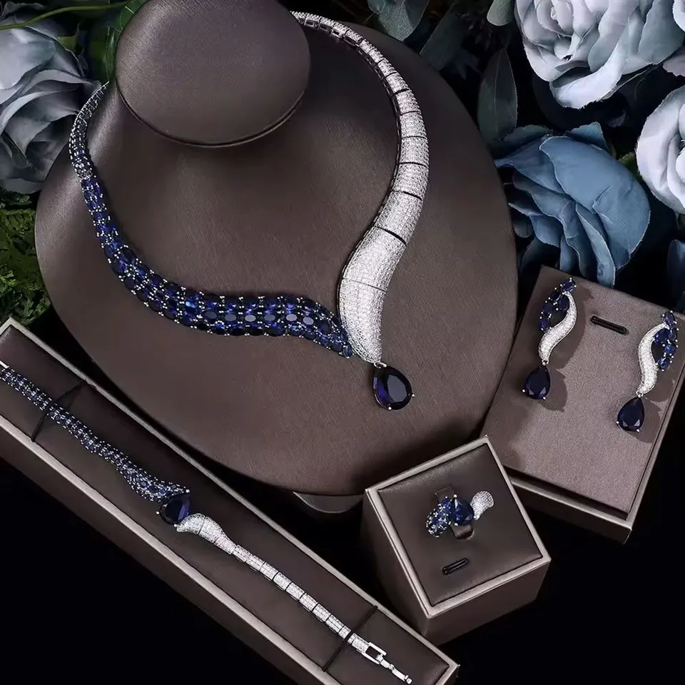 Luxury Big 4 Pcs Jewelry Sets factory