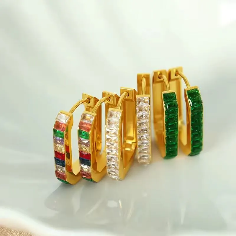 Geometrické náušnice z nehrdzavejúcej ocele